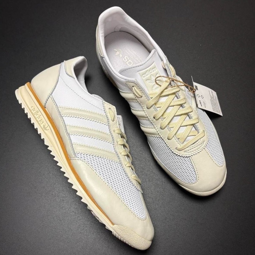 Adidas Women’s White and Cream SL 72 OG Sneakers